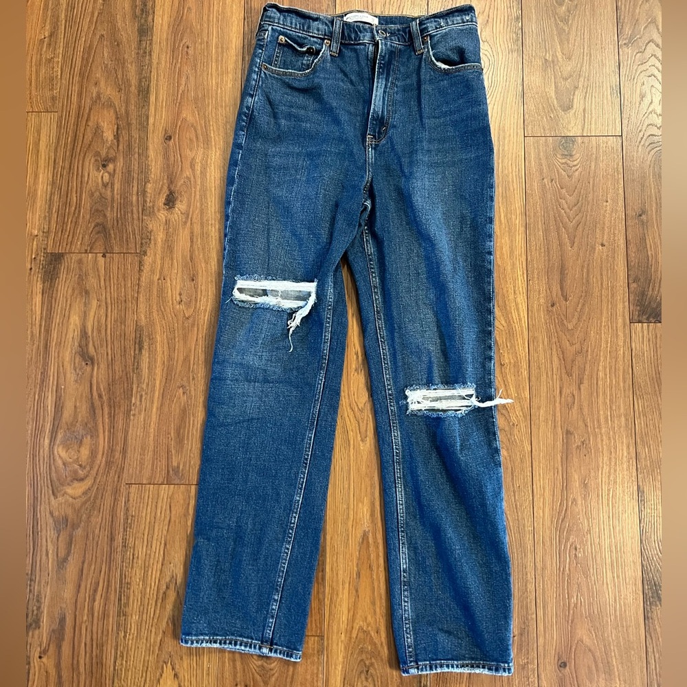 Abercrombie the Ankle Straight Ultra High Rise 8L